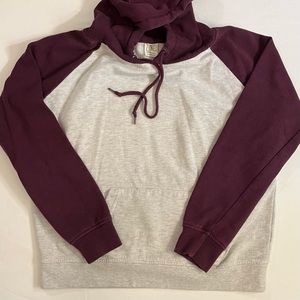 ZINE Wine and Gray hoodie